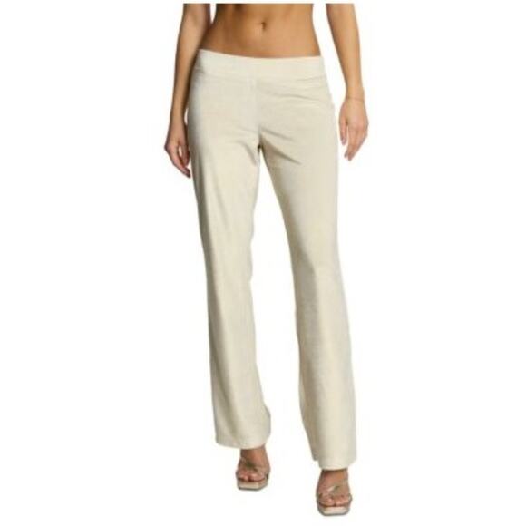 Juicy Couture Straight Leg Track Pants, Metallic Gold, Large - Picture 4 of 10